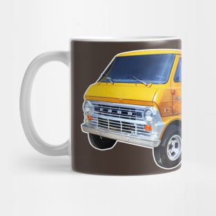 1970s Custom Van Retro Design Mug